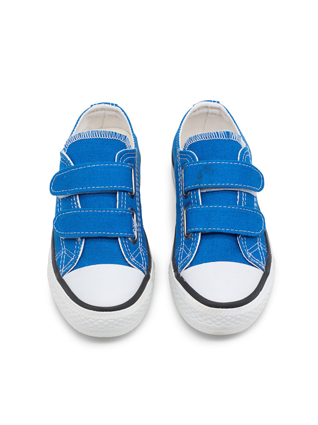 Mavi Çocuk Unisex Saks Rahat Kalıp Çift Bantlı Ayakkabı-1