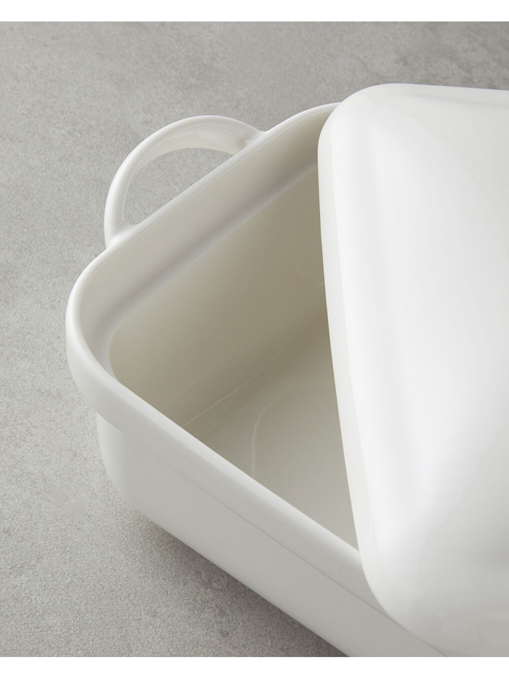 Bianca Seramik Fırın Tenceresi 27x17 cm Beyaz-2