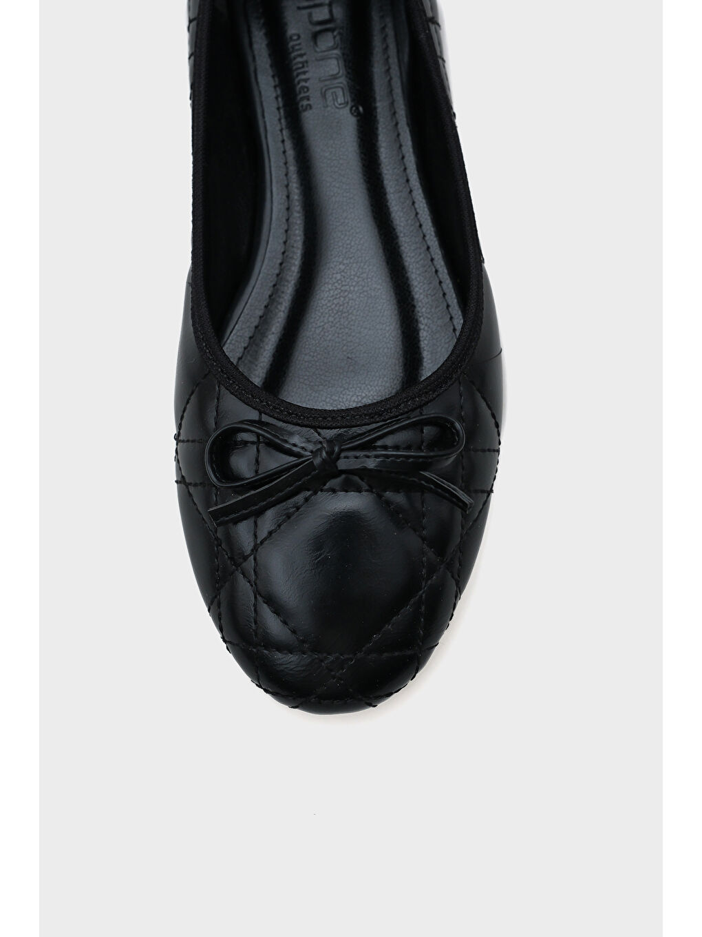 Siyah Bella Kapitone Kadın Babet-2