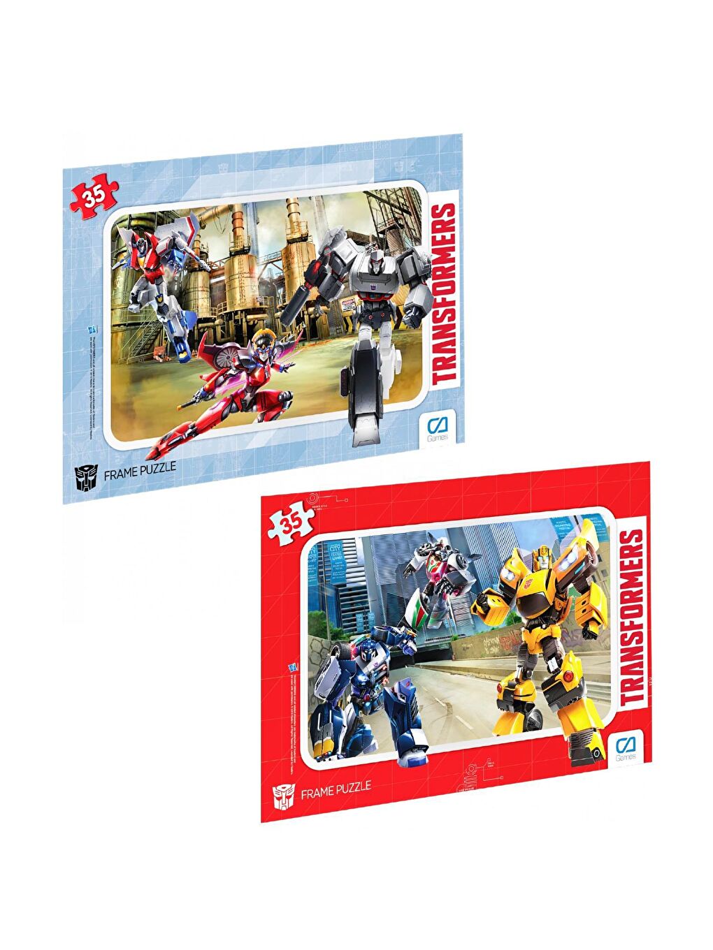 CA Games Transformers 35 Parça Frame Puzzle İkili Set