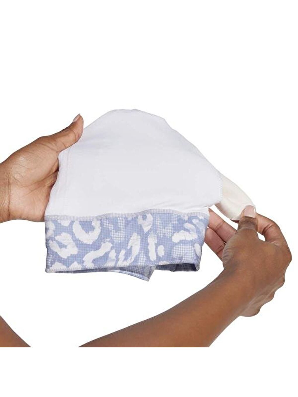 Run Pkt Ms Aop Kadın Gri Bisiklet Yaka Sporcu Sütyeni-1