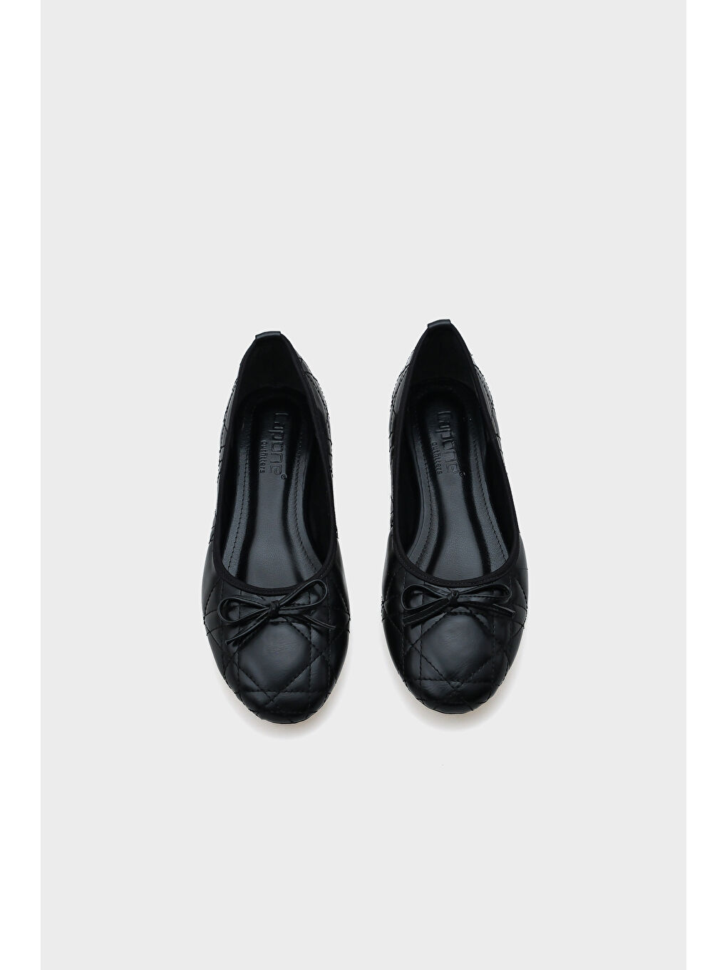 Siyah Bella Kapitone Kadın Babet-5