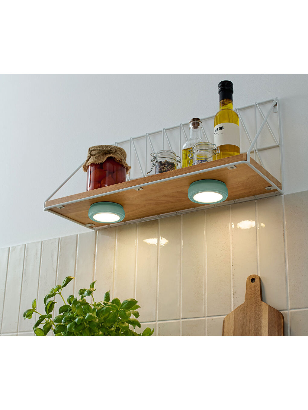 Yeşil 2 Adet Çok Fonksiyonlu LED Lamba-1