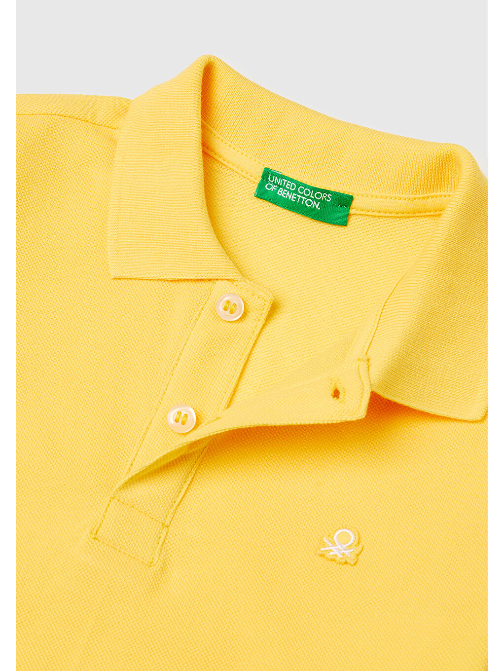 Erkek Çocuk Sarı Logolu Pike Polo T-Shirt-2