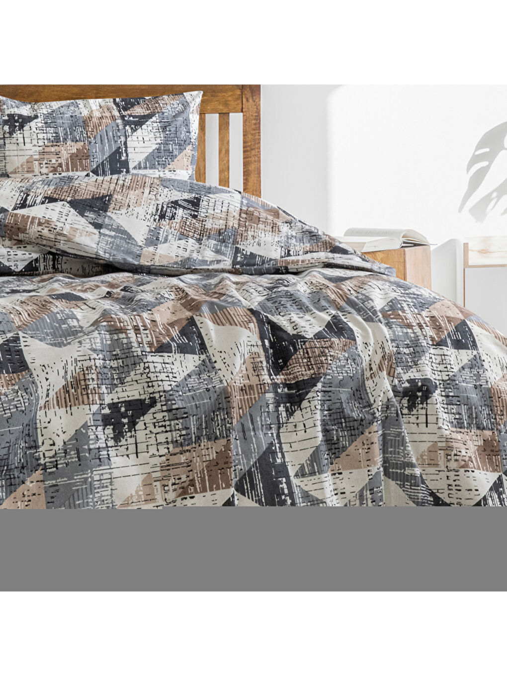 Mavi Home Geo Çift Kişilik Nevresim Takımı 4 Parça-1