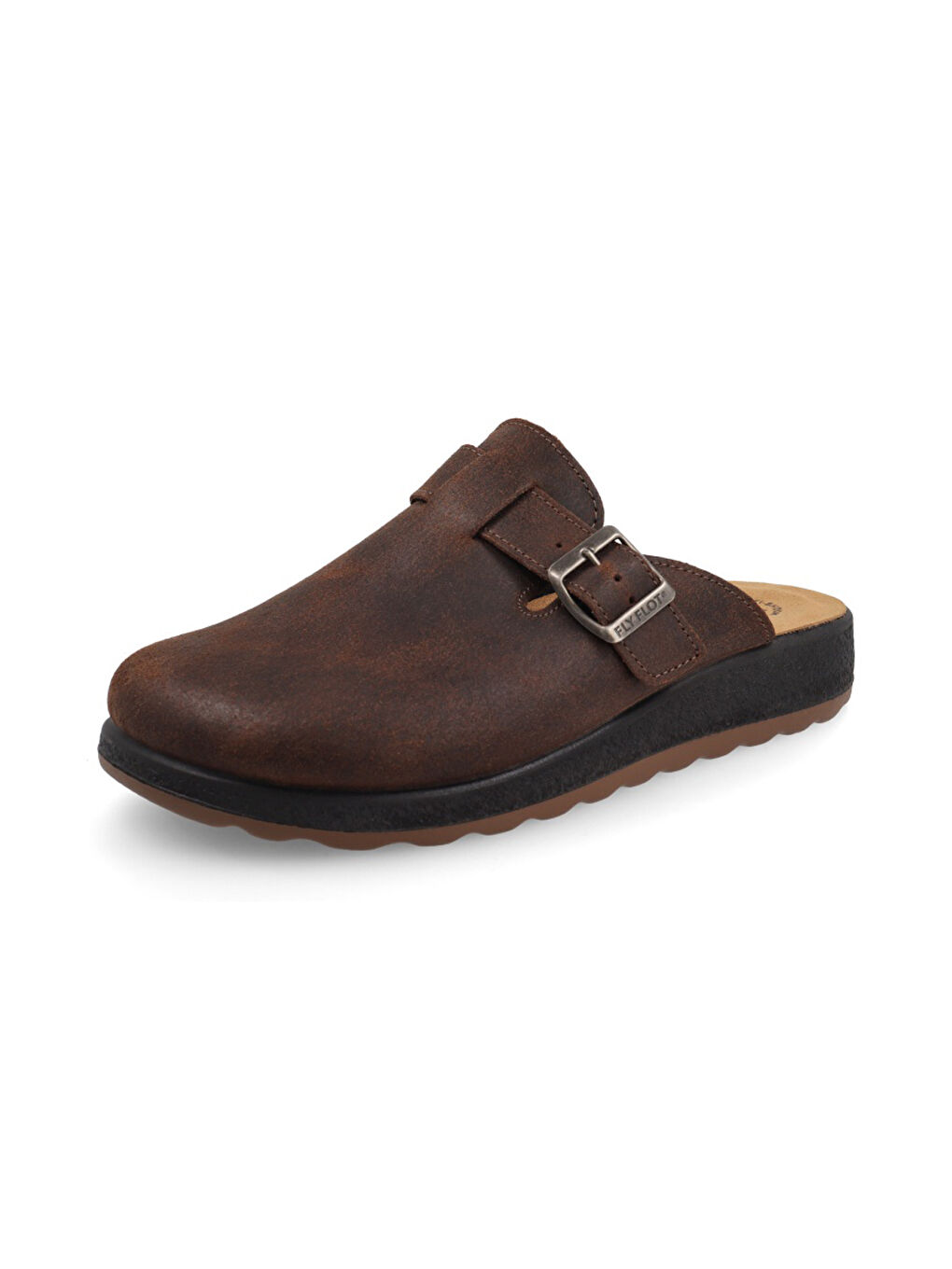 Kahverengi Erkek Ev Terliği 52 722 UL LEATHER MAN SLIPPER 2507-Dark Brown-1