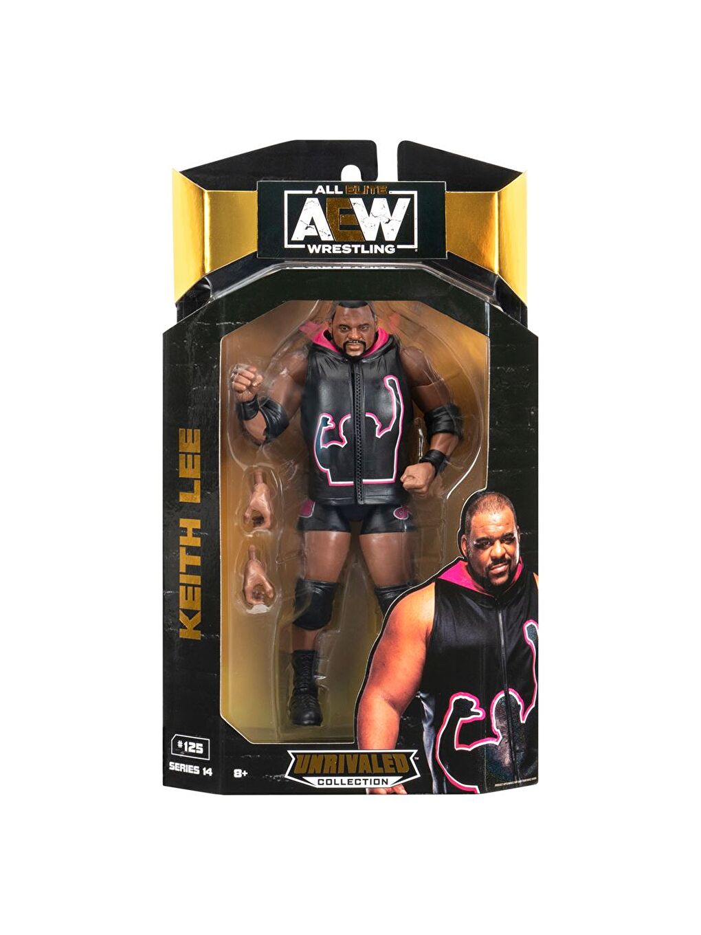 AEW Karakterleri Model Aksiyon Figürler S14 Keith Lee 125-4