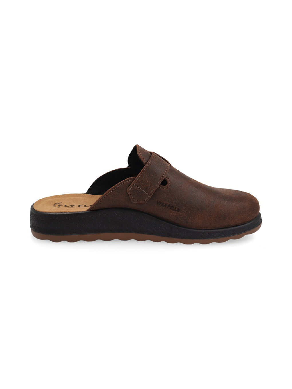 Kahverengi Erkek Ev Terliği 52 722 UL LEATHER MAN SLIPPER 2507-Dark Brown-2