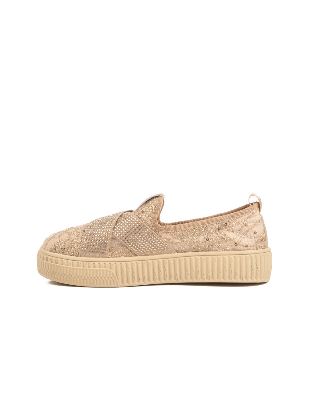 Ekru Krem Hakiki Deri Anatomik Kadın Casual Ayakkabı B235 Z-1