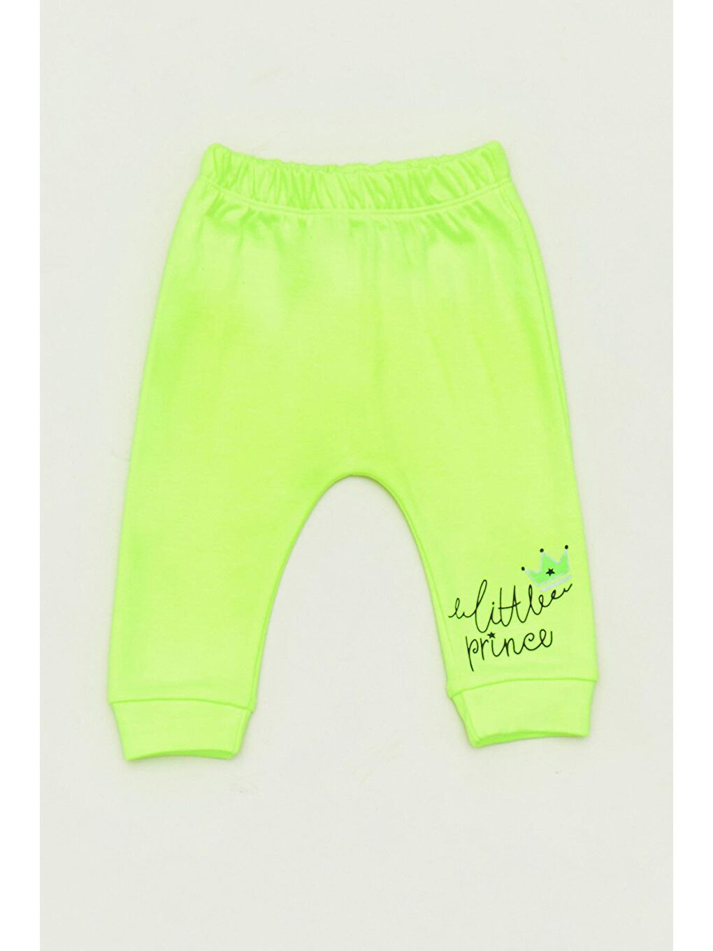 Yeşil Yazı Baskılı Beli Lastikli Kız Bebek Eşofman Altı