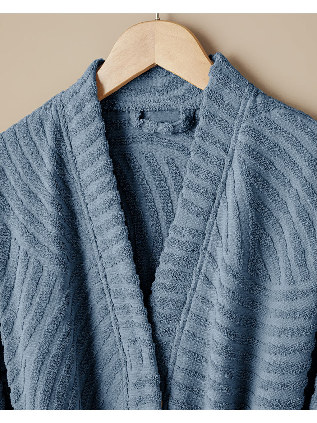 Curve Pamuk Bornoz S-M Mavi-1