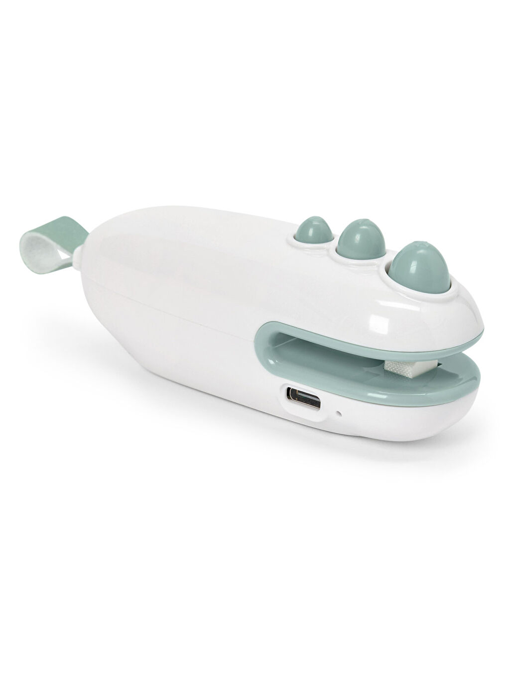 Beyaz Mini Poşet Kapatıcı, Şarjlı-1