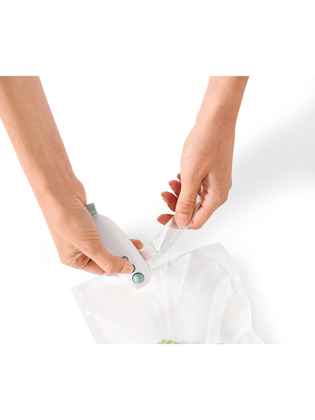 Beyaz Mini Poşet Kapatıcı, Şarjlı-2