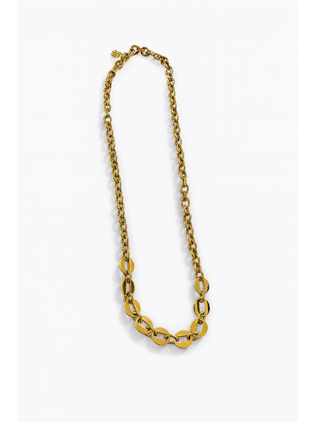 Sarı Çelik Gold 60 cm Kalın Zincir Kolye-4