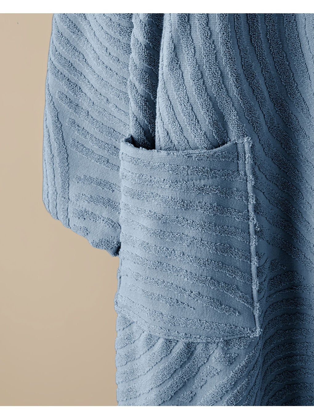 Curve Pamuk Bornoz S-M Mavi-2