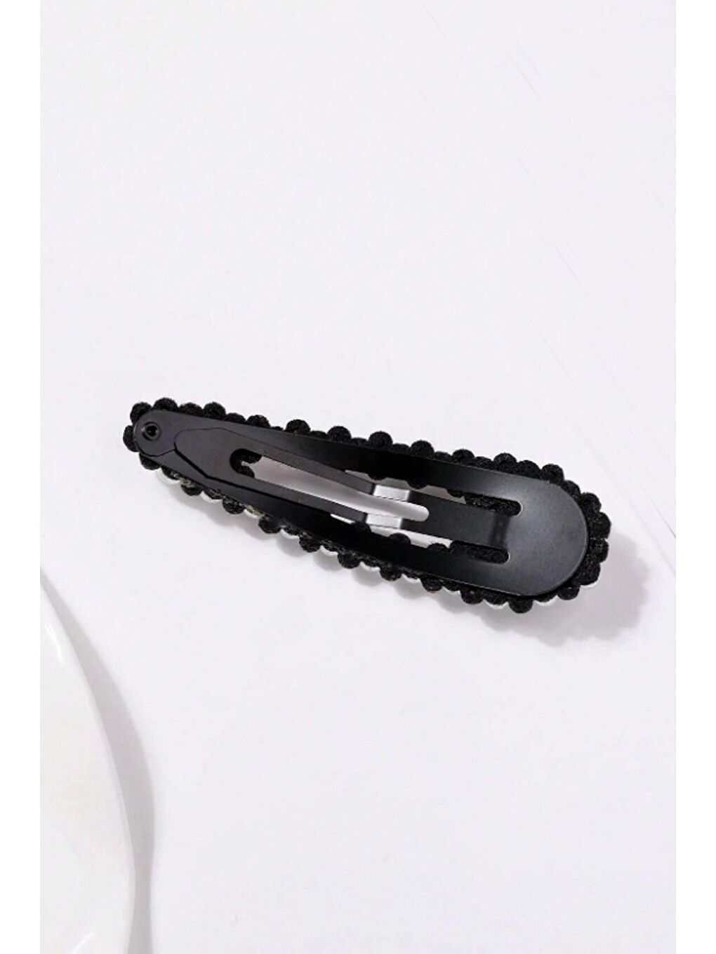 Kristal Taşlı ve İncili Siyah Çıt Çıt Toka 2'li Paket-7