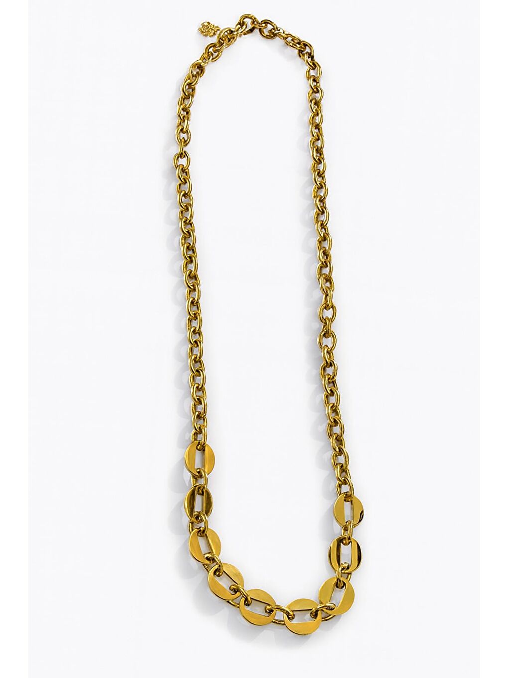 Sarı Çelik Gold 60 cm Kalın Zincir Kolye-7