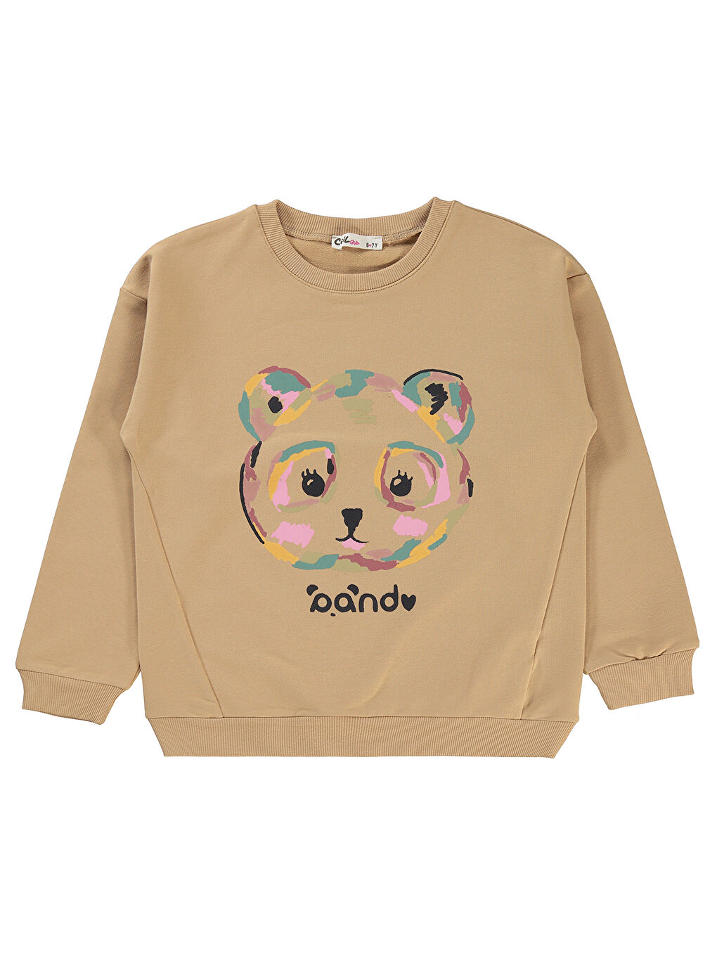 Civil Krem Girls Kız Çocuk Sweatshirt 6-9 Yaş Yulaf Sütü