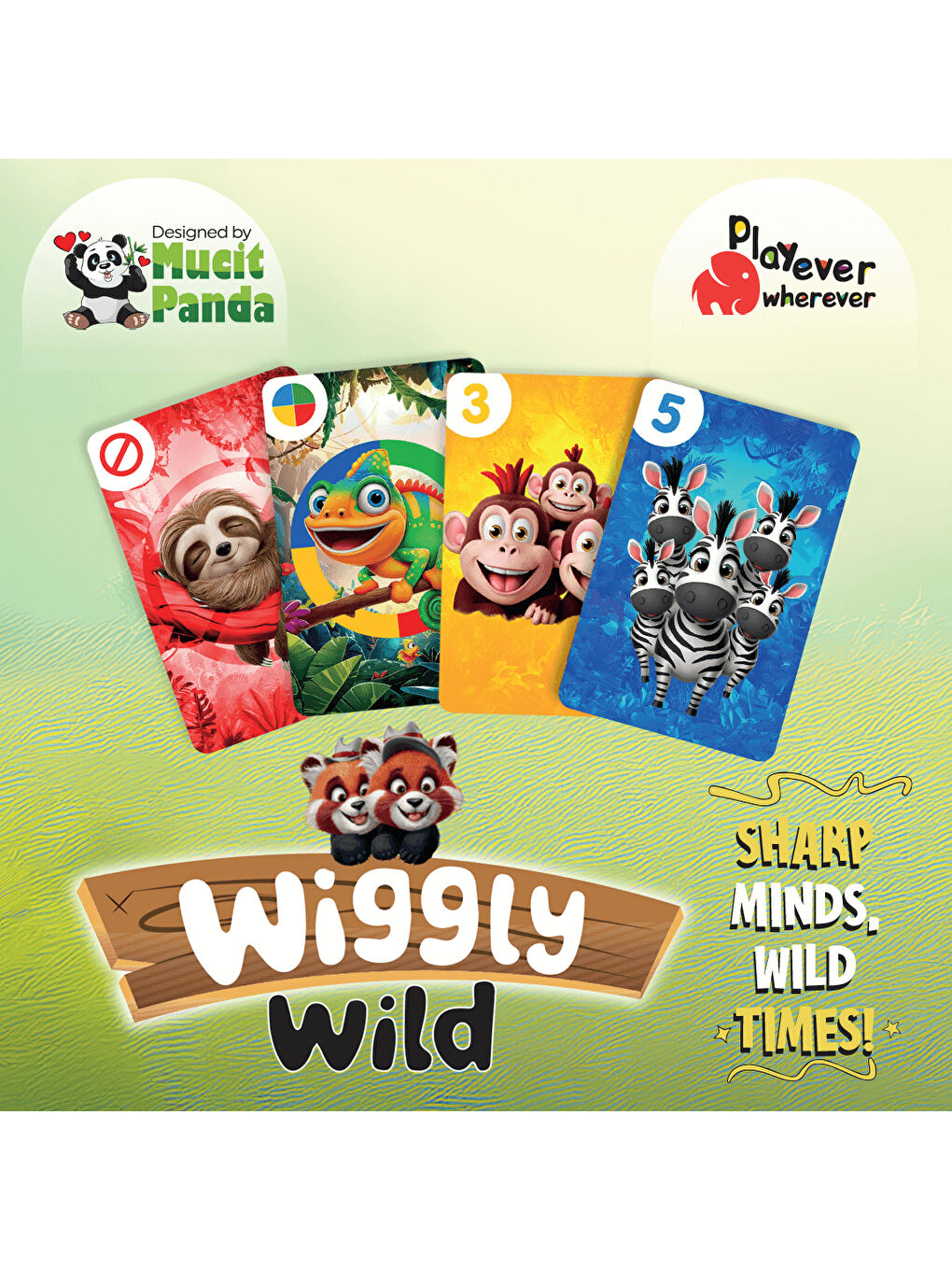 Wiggly Wild, Renk ve Sayı Eşleştirme Kart Oyunu (3-6 Yaş)-2