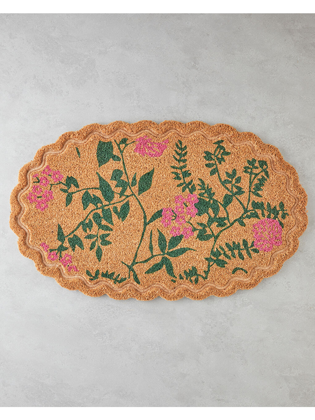 Beyaz Gardenya Kapı Önü Paspası 45x75 cm Multicolor