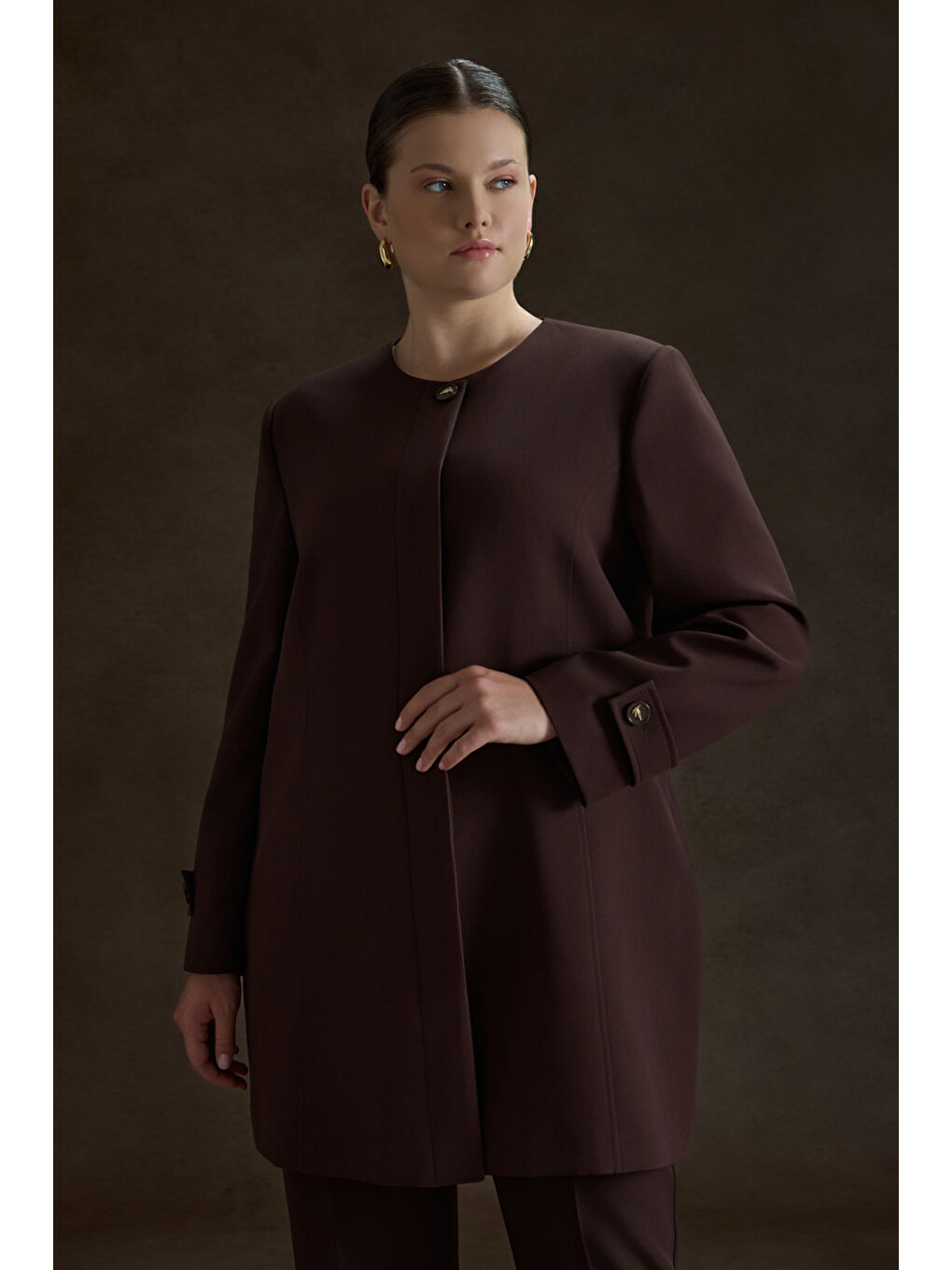 Kahverengi Dokuma Kap