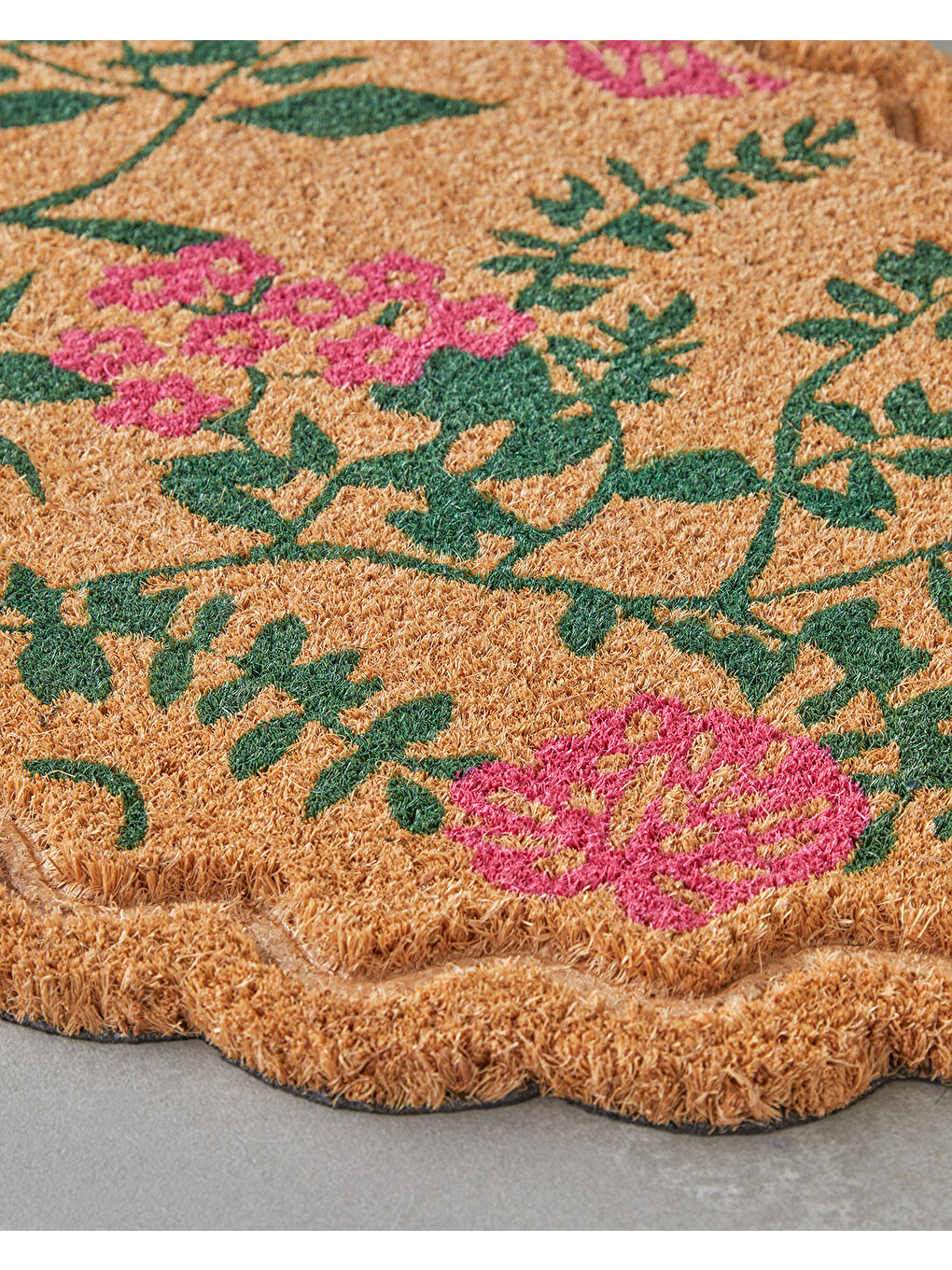 Beyaz Gardenya Kapı Önü Paspası 45x75 cm Multicolor-1