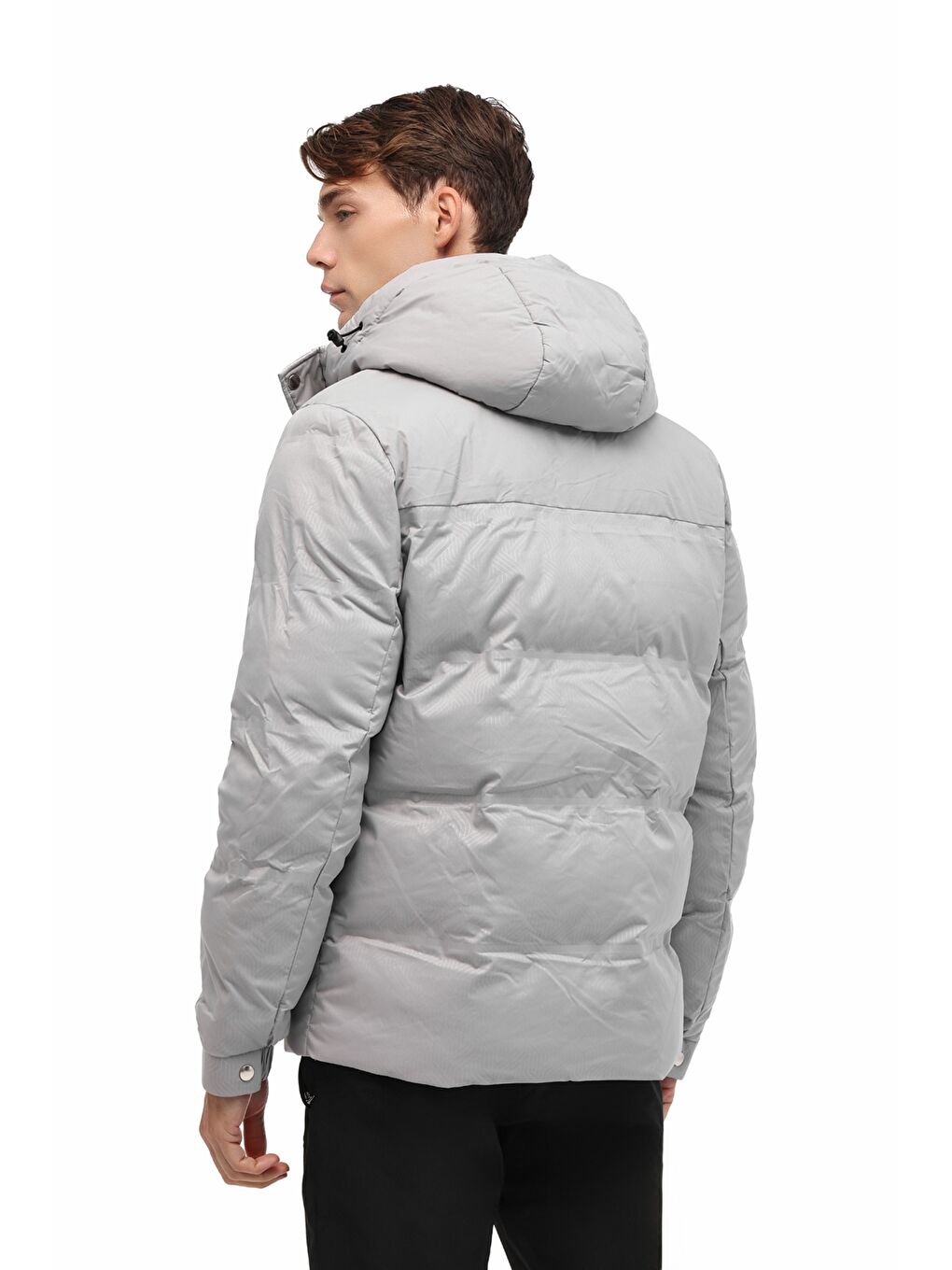 Gri ML EKRIN 2KKB-01 5PR GRI Erkek Şişme Mont-1