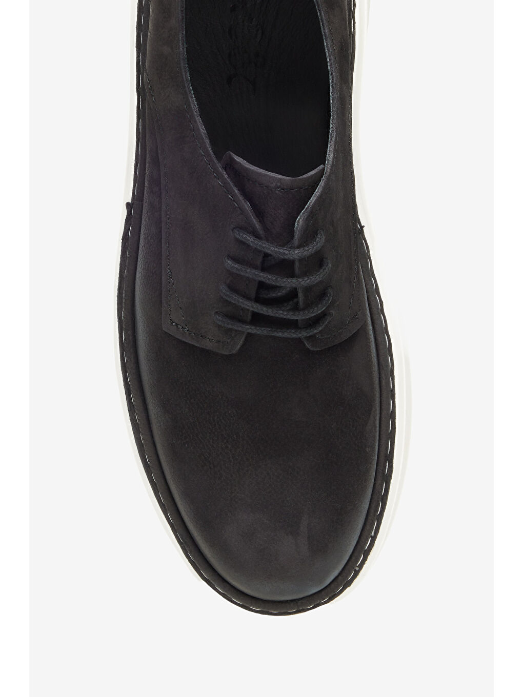 Erkek Siyah %100 Nubuk Rahat Taban Casual Ayakkabı-2