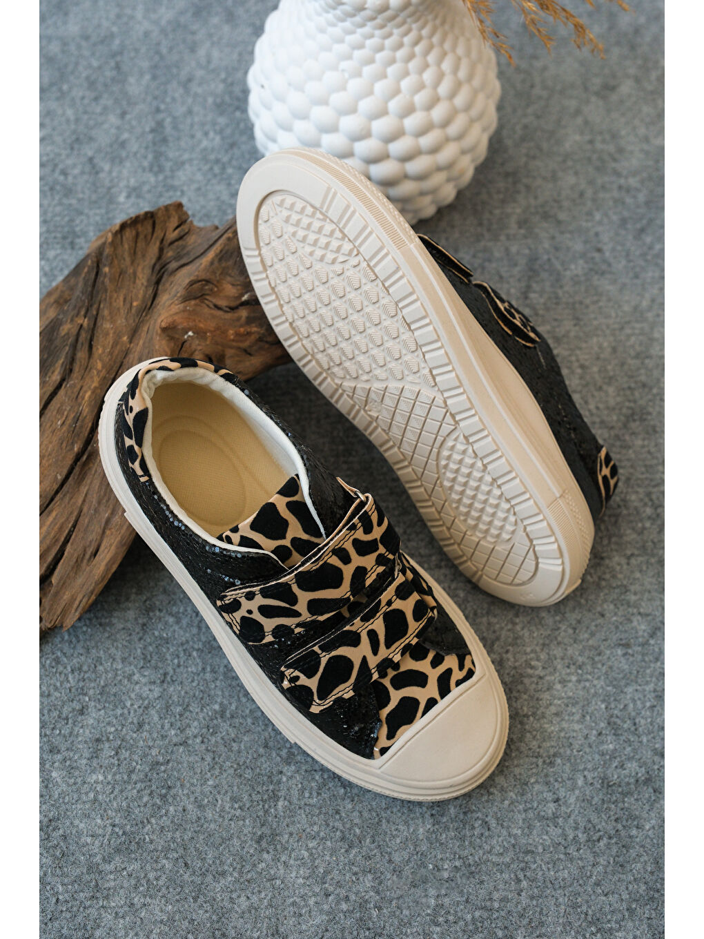 Siyah Arzen Günlük Ortopedik Kız Çocuk Spor Ayakkabı-3