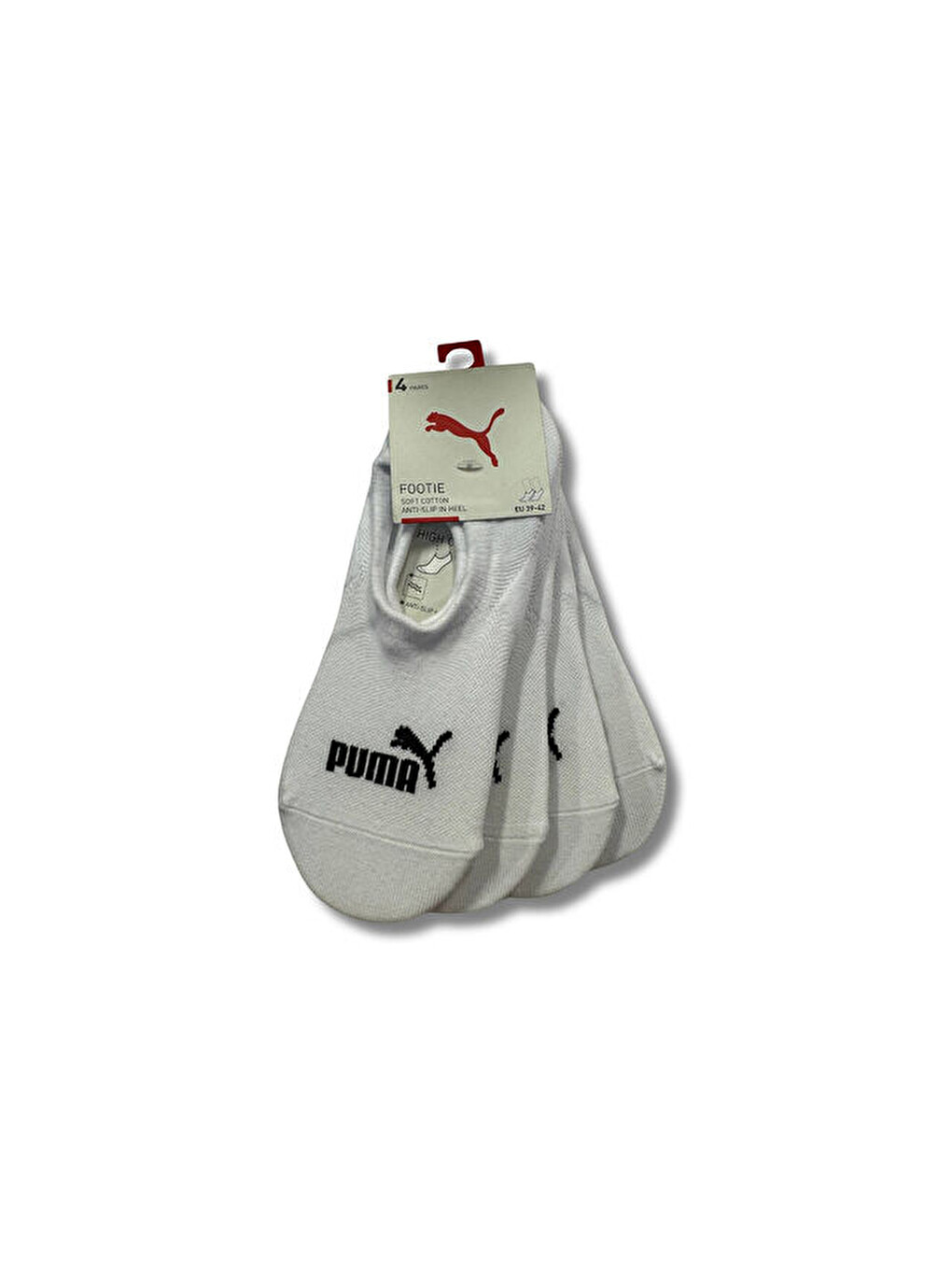 High Cut Footie Çorap (4 Çift) 93836802 Beyaz
