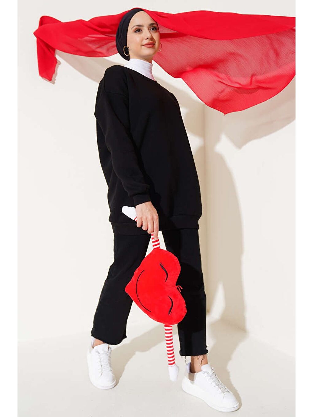 Kalpli Tunik Siyah - 26660-1