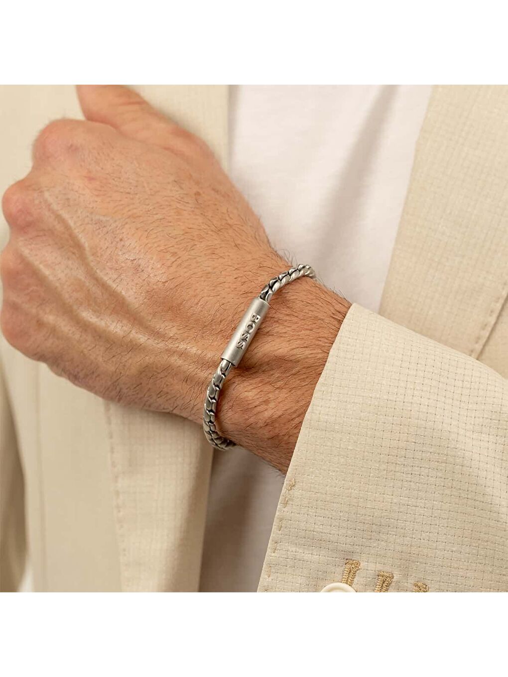 Gri HBJ1580695 Erkek Bileklik-3