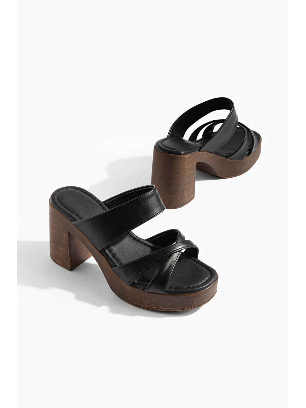 Siyah ST01 Günlük Ortopedik Kadın Terlik-4