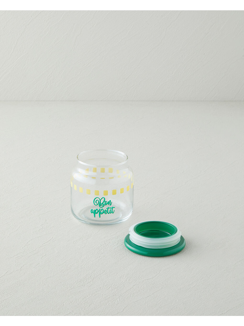 Bon Appetit Cam Kavanoz 500 ml Yeşil-1