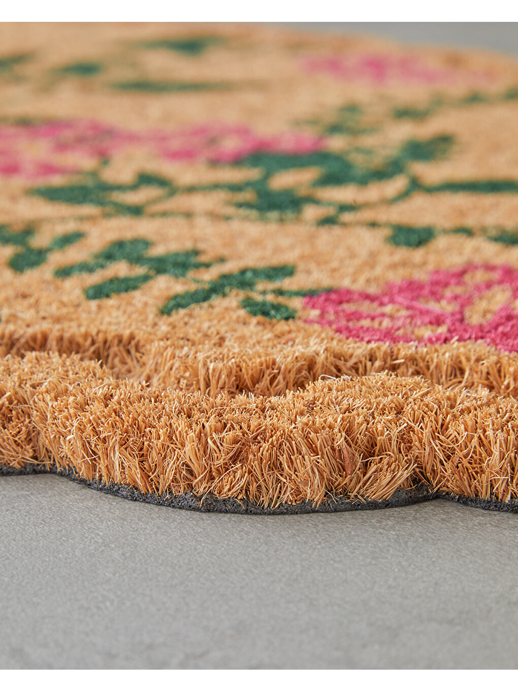 Beyaz Gardenya Kapı Önü Paspası 45x75 cm Multicolor-2