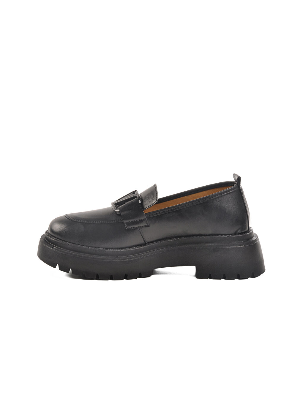 Siyah Yüksek Taban Kadın Casual Ayakkabı F-2047 Z-1