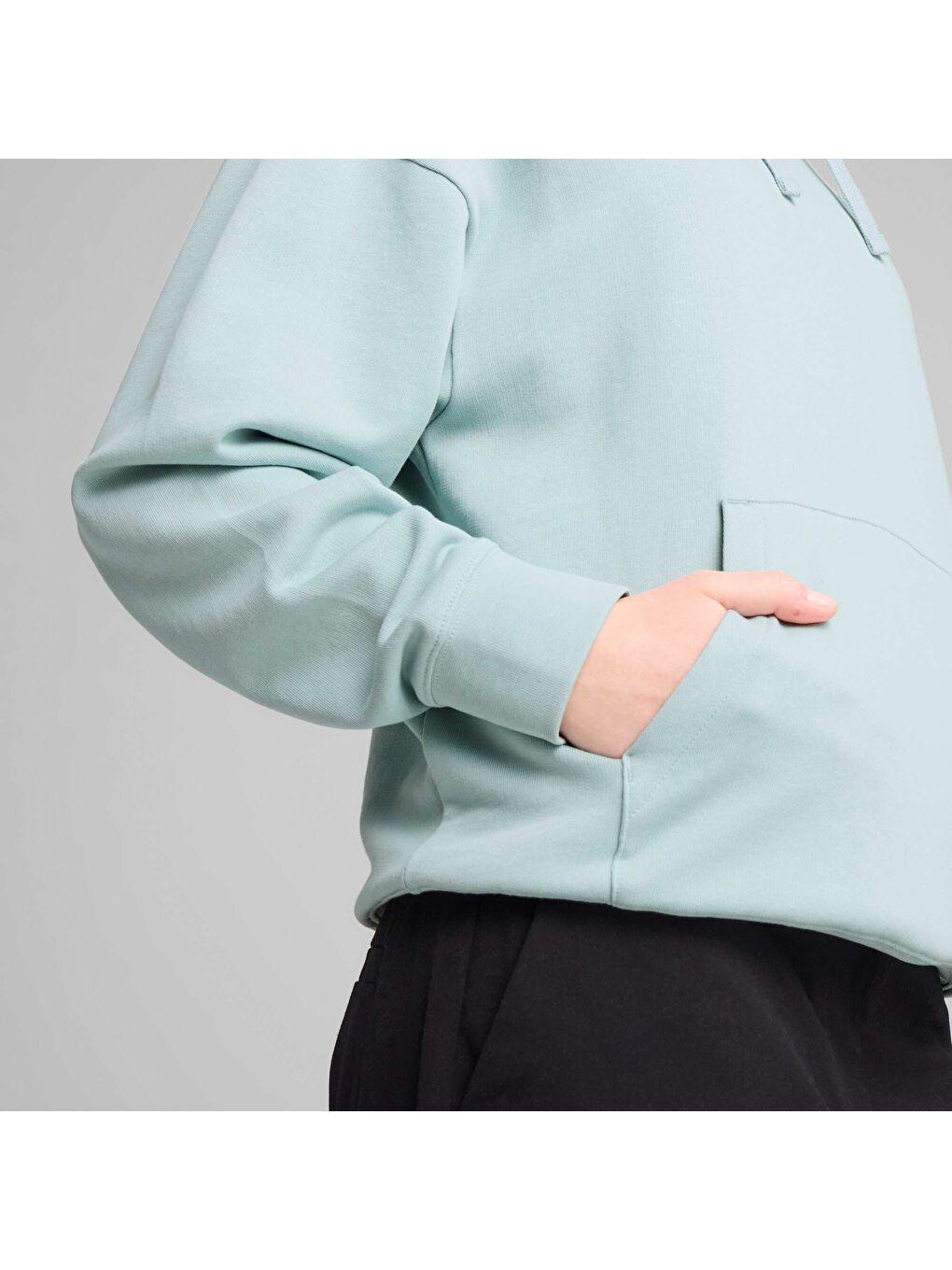 Yeşil ESSENTIALS ELEVATED Comfort Kadın Kapüşonlu SWEATSHIRT-4