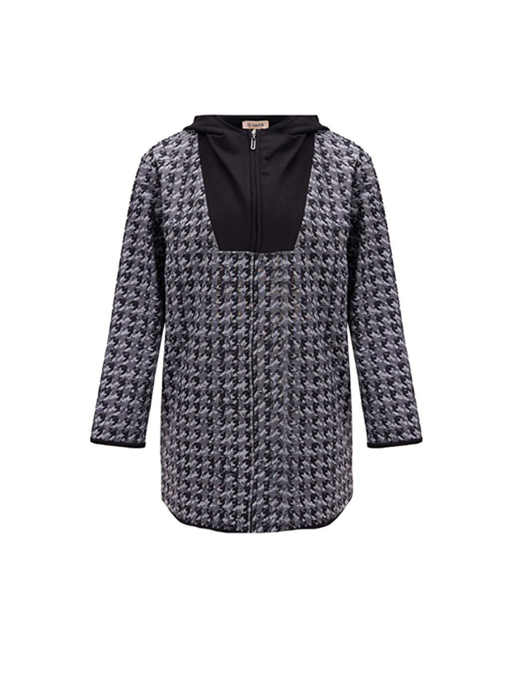 Siyah Kapüşonlu Spor Hırka