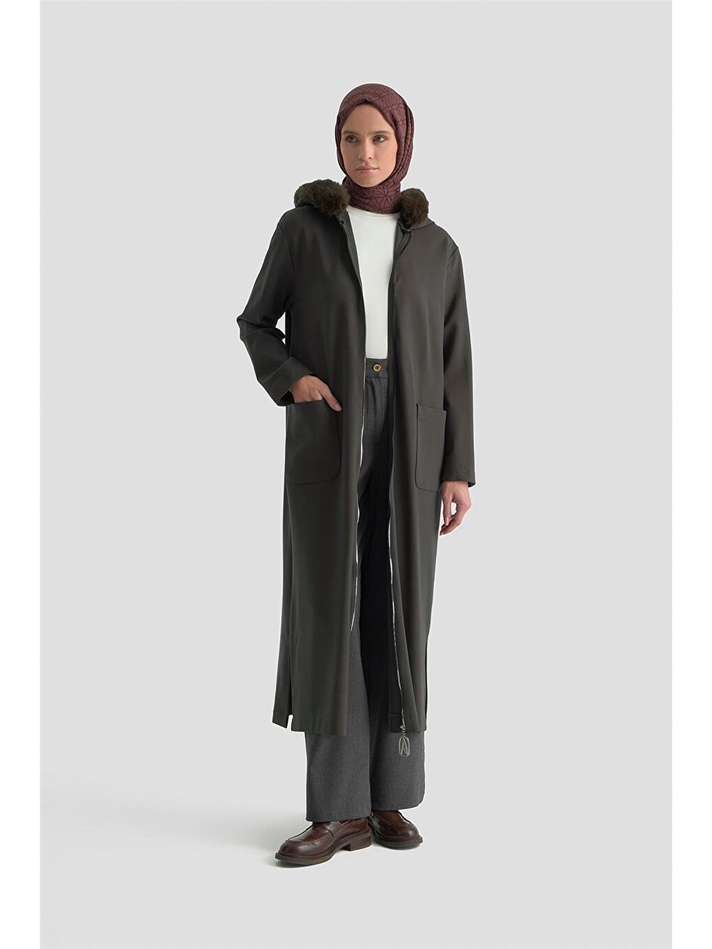 Trend Hırka 25Kt528 Kahverengi-2