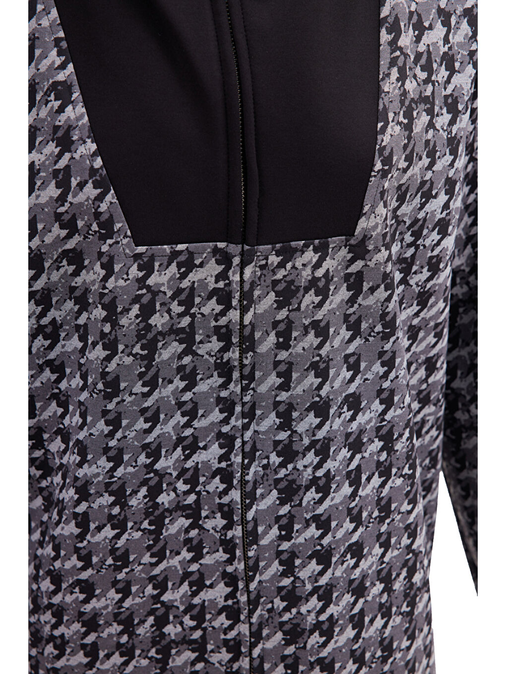 Siyah Kapüşonlu Spor Hırka-1