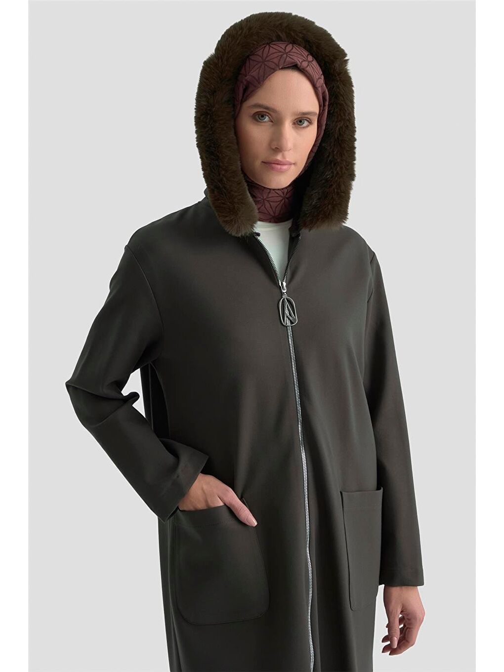 Trend Hırka 25Kt528 Kahverengi-3