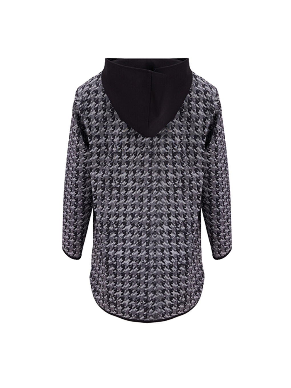 Siyah Kapüşonlu Spor Hırka-2