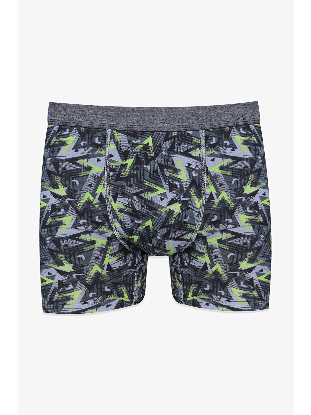 Gri Erkek Pamuklu Elastanlı Boxer-3