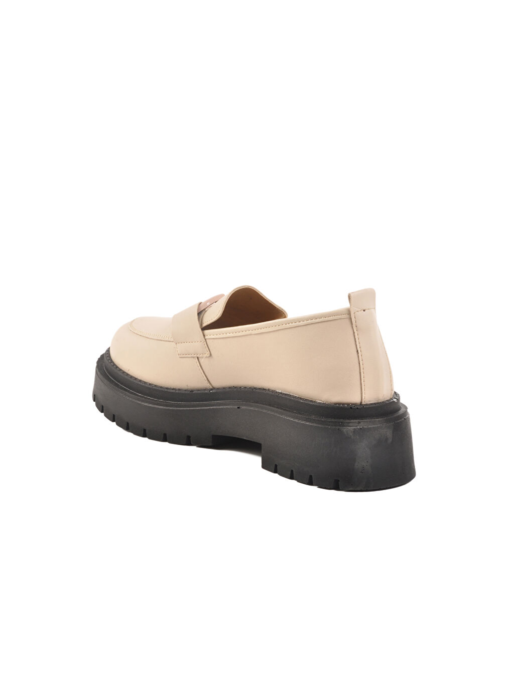 Bej Yüksek Taban Kadın Casual Ayakkabı F-2047 Z-3