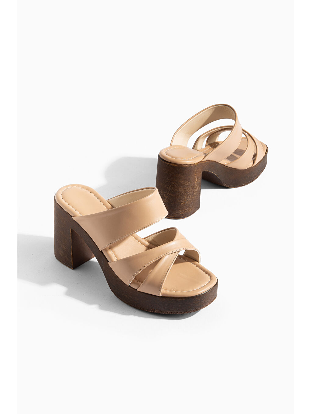 Bej ST01 Günlük Ortopedik Kadın Terlik-4