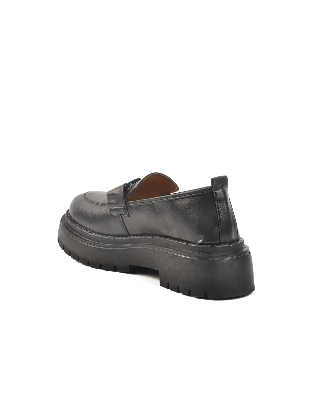 Siyah Yüksek Taban Kadın Casual Ayakkabı F-2047 Z-3