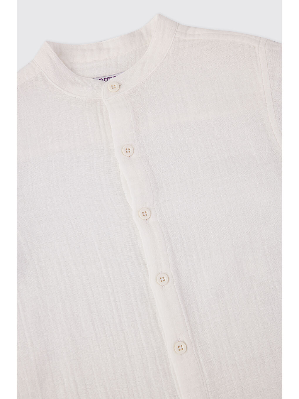 Beyaz Uzun Kollu Müslin Gömlek-2