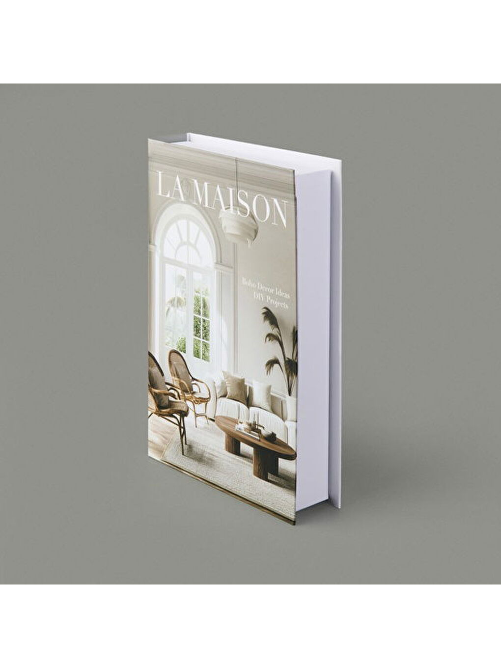 Deco La Maison Dekoratif Kutu - Gri / Beyaz - 27 cm-3