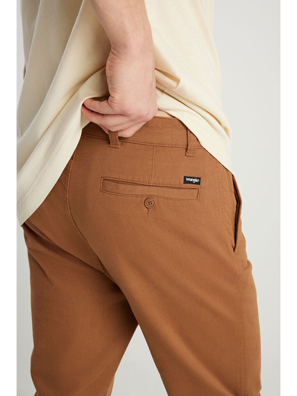 Kahverengi Slim Fit Dar Kesim Normal Bel DarPaça Bordo Chino Pantolon-5