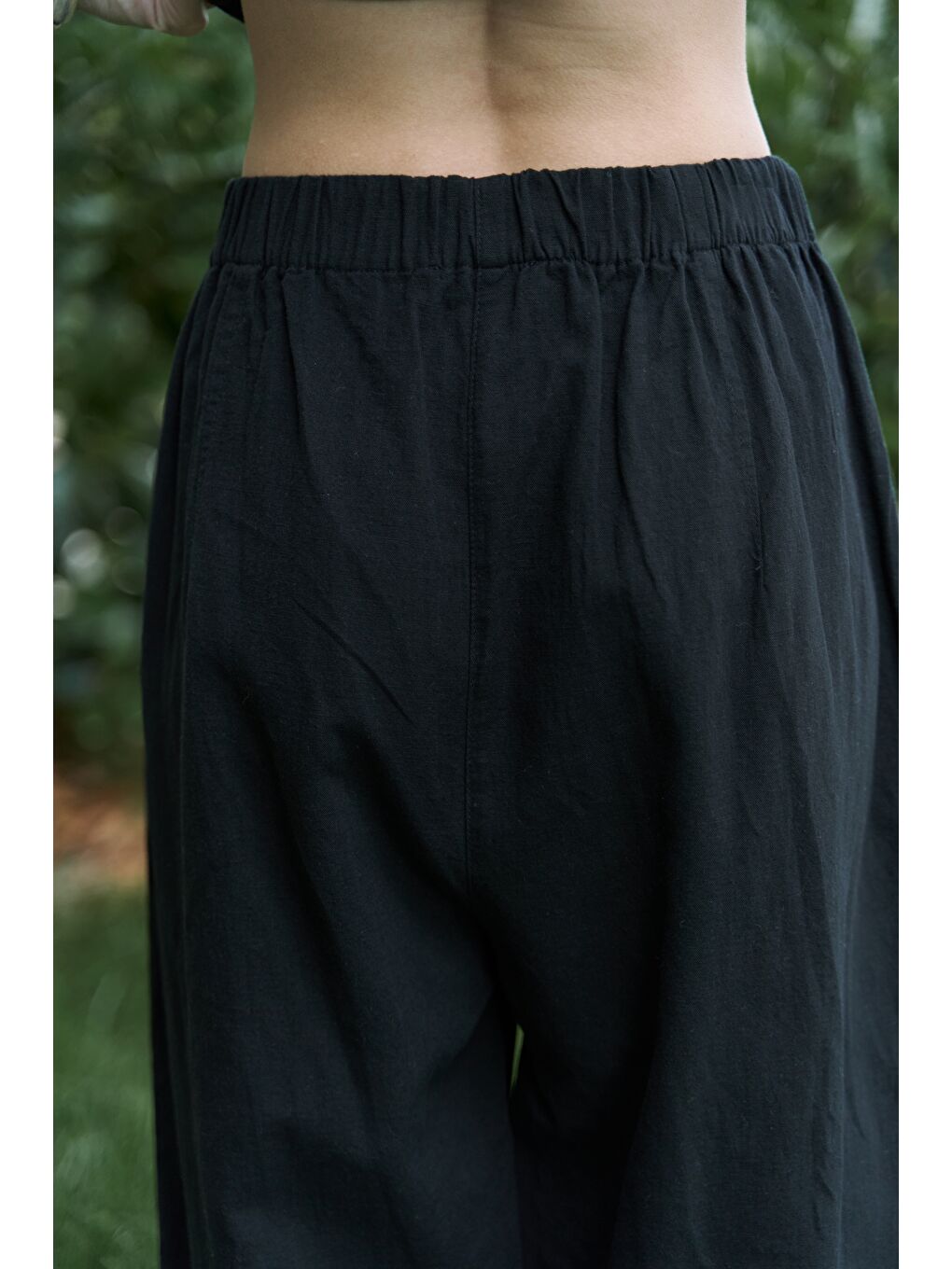 Struana Kruvaze Siyah Crop Pantolon Takım-6